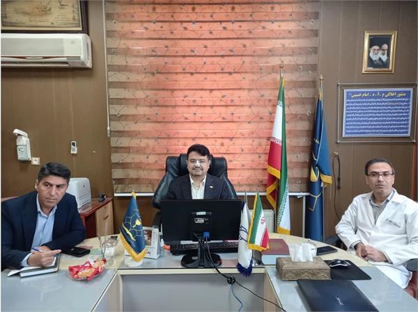 جلسه مدیریتی در خصوص مشکلات  بخش‌های عفونی و دیالیز مرکز آموزشی درمانی امام خمینی(ره)
