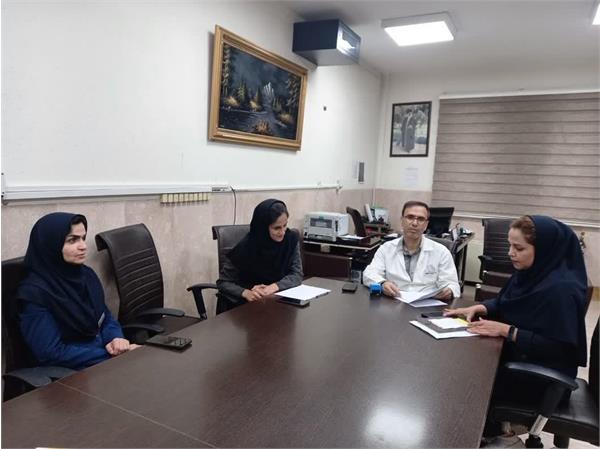برگزاری جلسه هماهنگی اعتباربخشی در بخش بین‌الملل مرکز آموزشی درمانی امام خمینی(ره) کرمانشاه