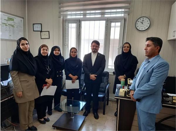 حضور دکتر معتمدی در واحدهای اداری در اولین روز کاری