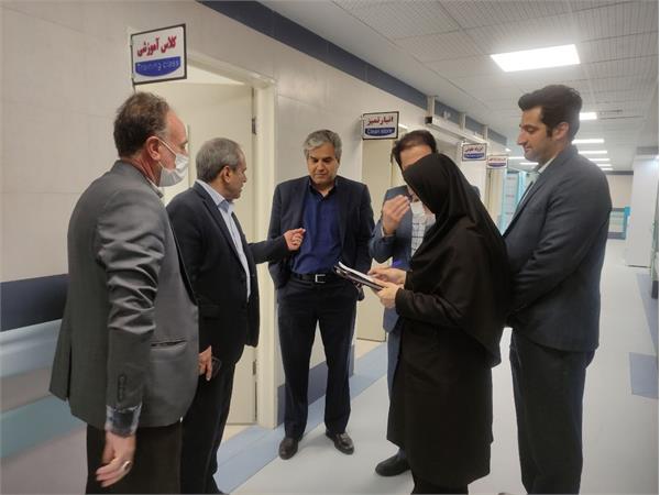 حضور تیم بازرسی ویژه رئیس دانشگاه در بیمارستان امام خمینی(ره)