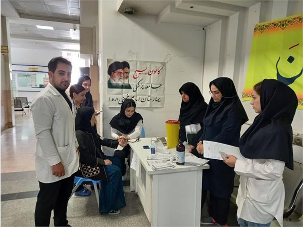 برپایی ایستگاه سلامت به مناسبت هفته سلامت